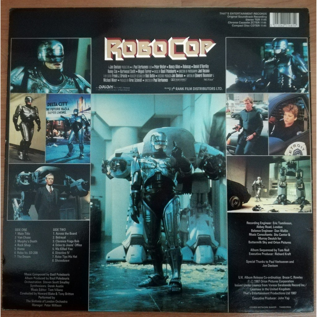 新品】「ロボコップ2」オリジナル・サウンドトラック見本品 ロボコップ