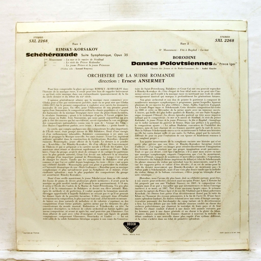 Rimskykorsakov scheherazade / borodin danses polovtsiennes de