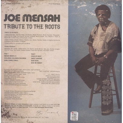  joe mensah  -  tribute to the roots 