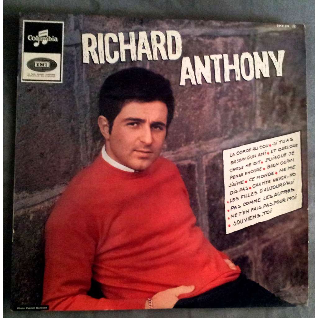 Richard anthony de Richard Anthony, 33 1/3 RPM con crypto77 Ref118687944
