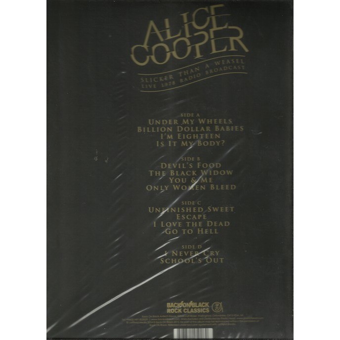 Slicker than a weasel by Alice Cooper, Double LP Gatefold with