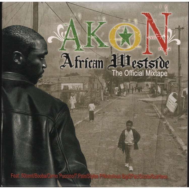African westside the official mixtape 23 tracks by Akon, CD with