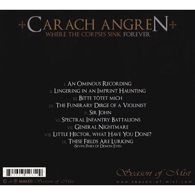 Where The Corpses Sink Forever By Carach Angren Cd With Ledotakas