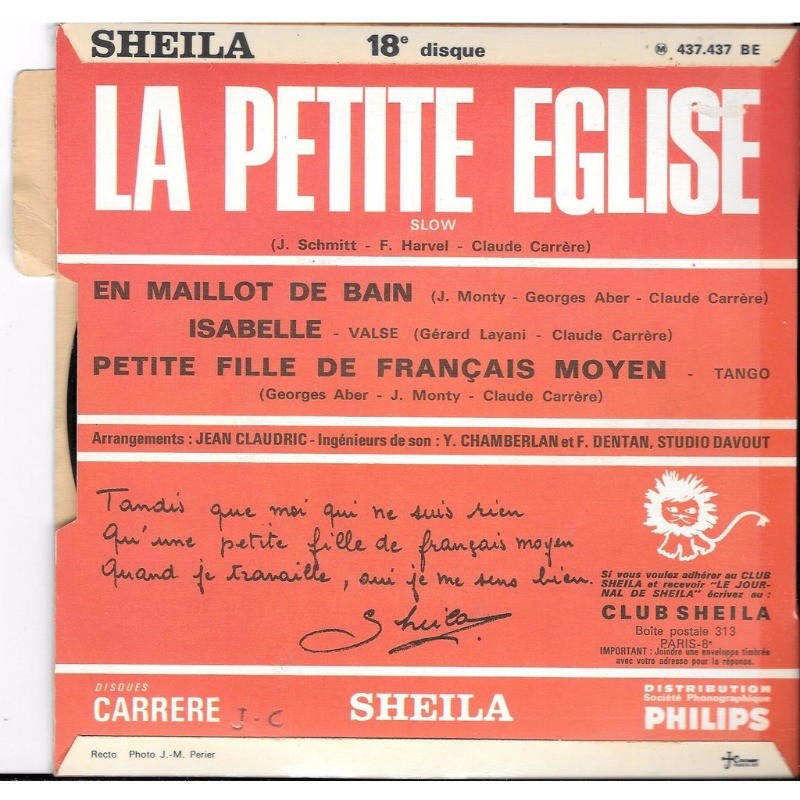 Petite fille de français moyen de Sheila, EP chez romeotiti Ref118716766