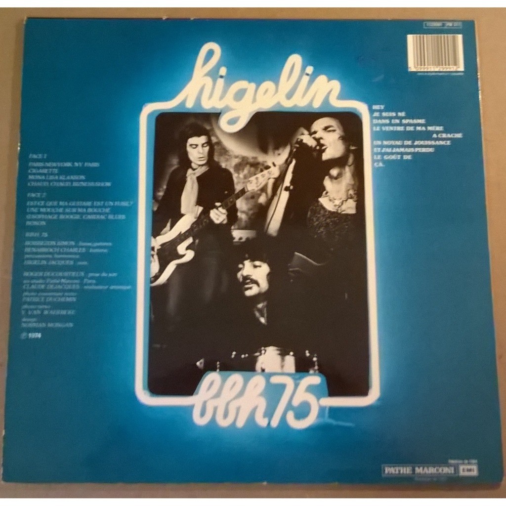 Bbh 75 de Higelin, 33T chez captaindiggin Ref118803916