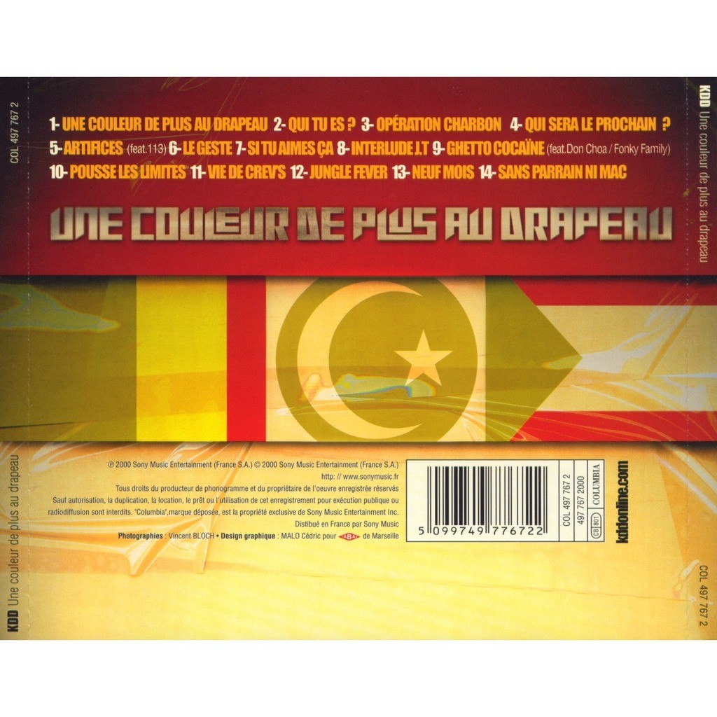 album kdd une couleur de plus au drapeau