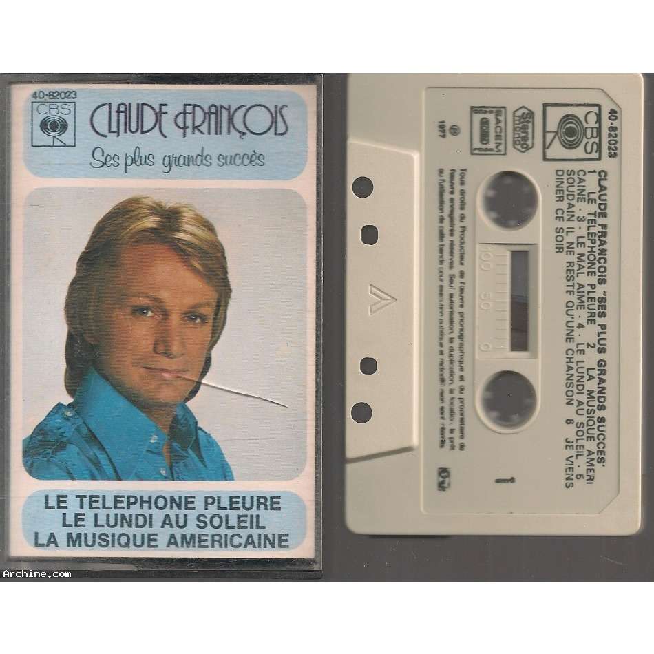 Ses Plus Grands Succès (12 Tracks) De François Claude, K7 Chez ...