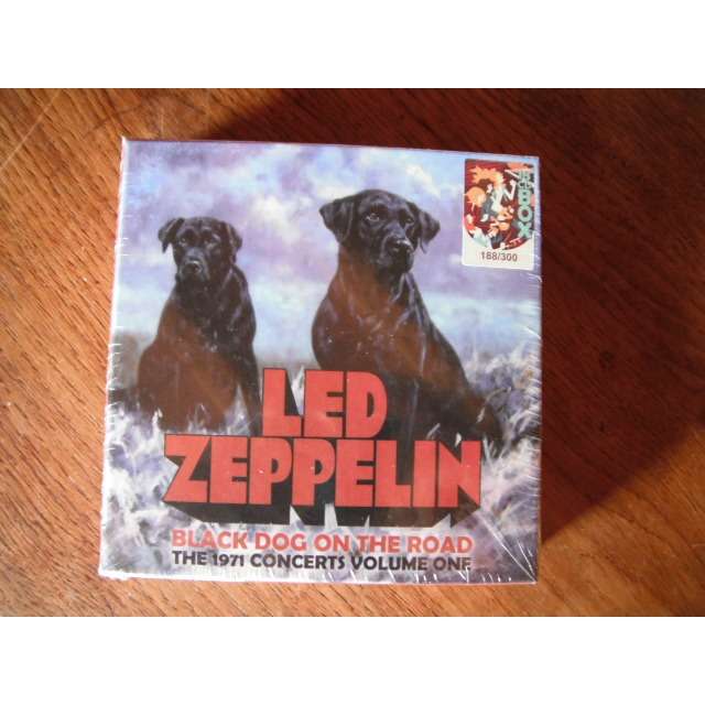 Black dog on the road by Led Zeppelin, CD box with seventies Ref