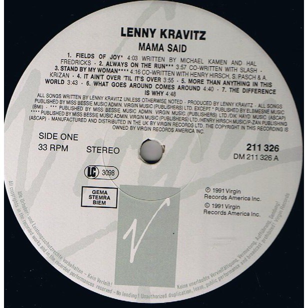 Lenny Kravitz mama said