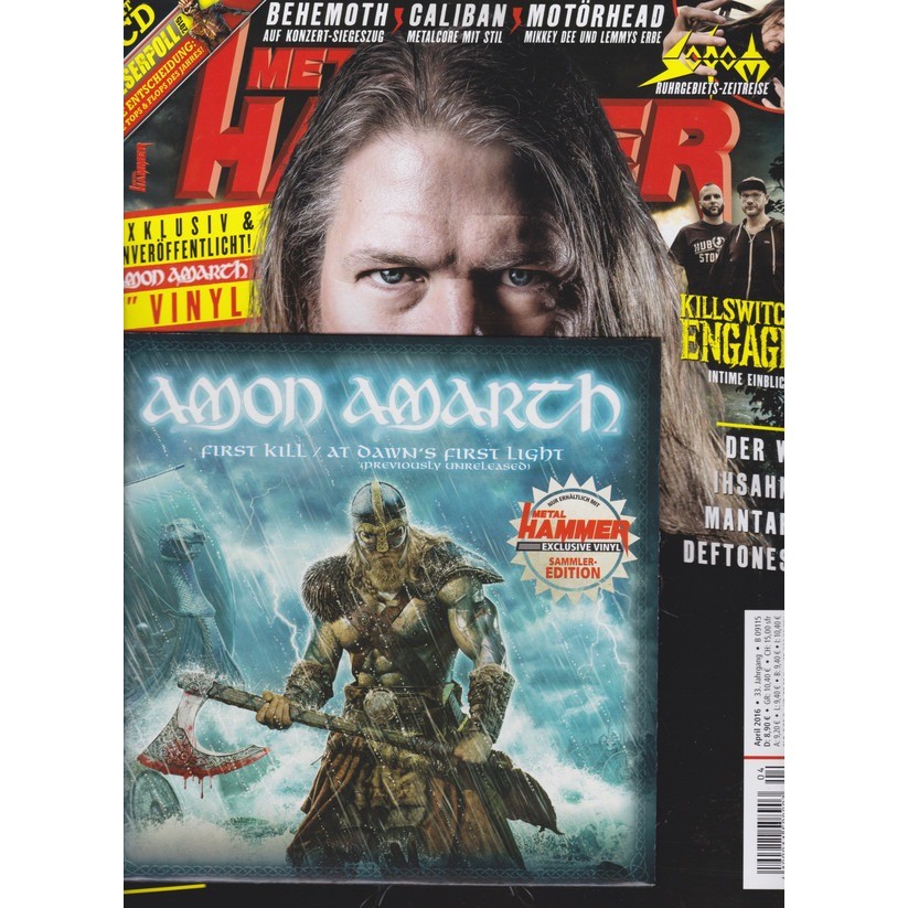  Amon Amarth  -  first kill / at dawn's first light (7'') ltd promo with magazine -ger 