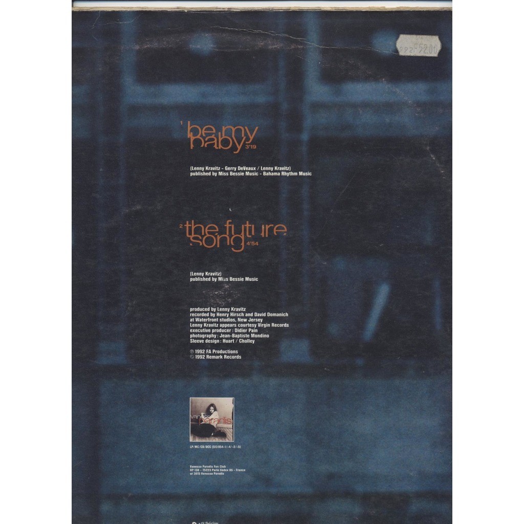 Be my baby /the future song - Vanessa Paradis - ( 12''45回転