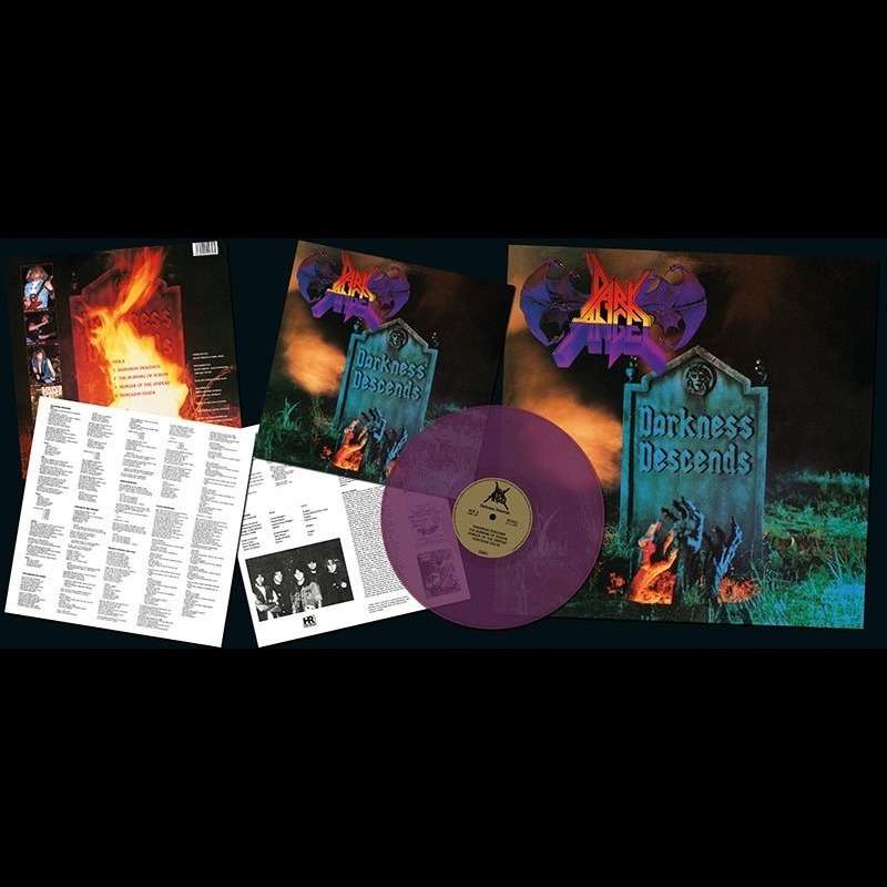 DARK ANGEL darkness descends. purple vinyl, LP for sale on