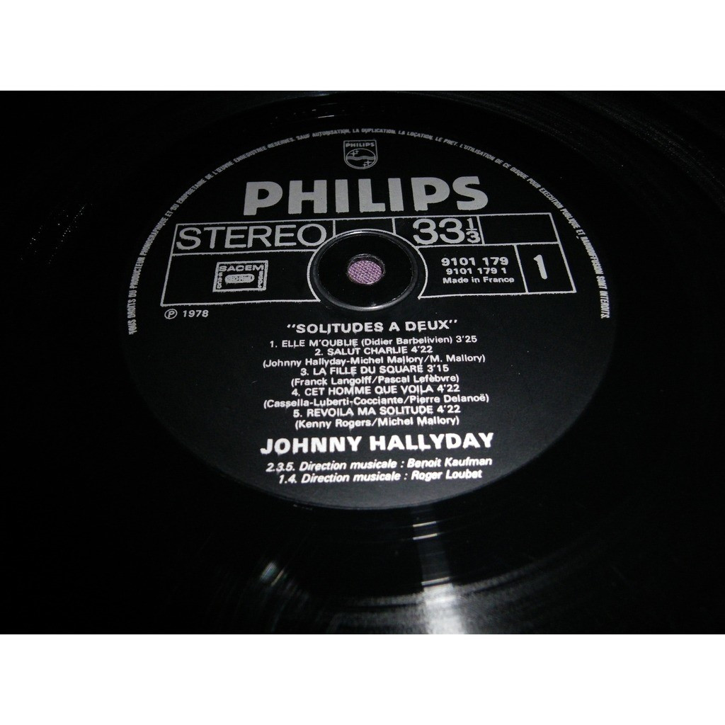 Solitudes a deux de Johnny Hallyday,