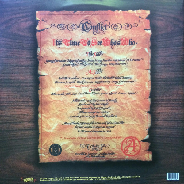  Conflict  -  it's time to see who's who (lp) 