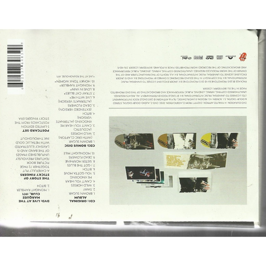  the rolling stones  -  sticky fingers coffret cds dvd 
