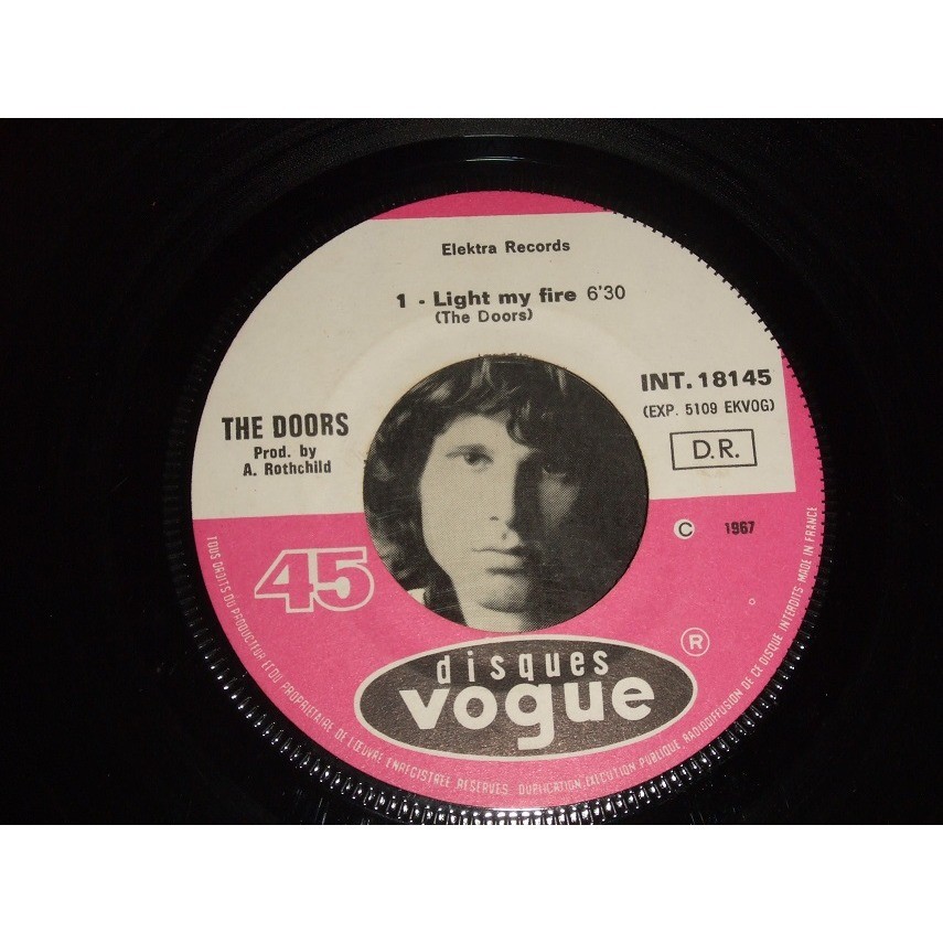 Light my fire + 2 de The Doors, EP chez collector29 Ref118938100