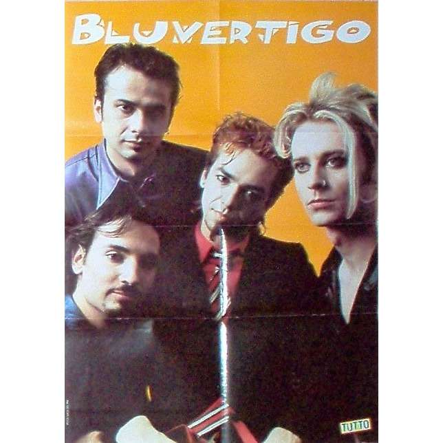 Bluvertigo Bluvertigo (Italian 90s promo poster from Tutto magazine!!)