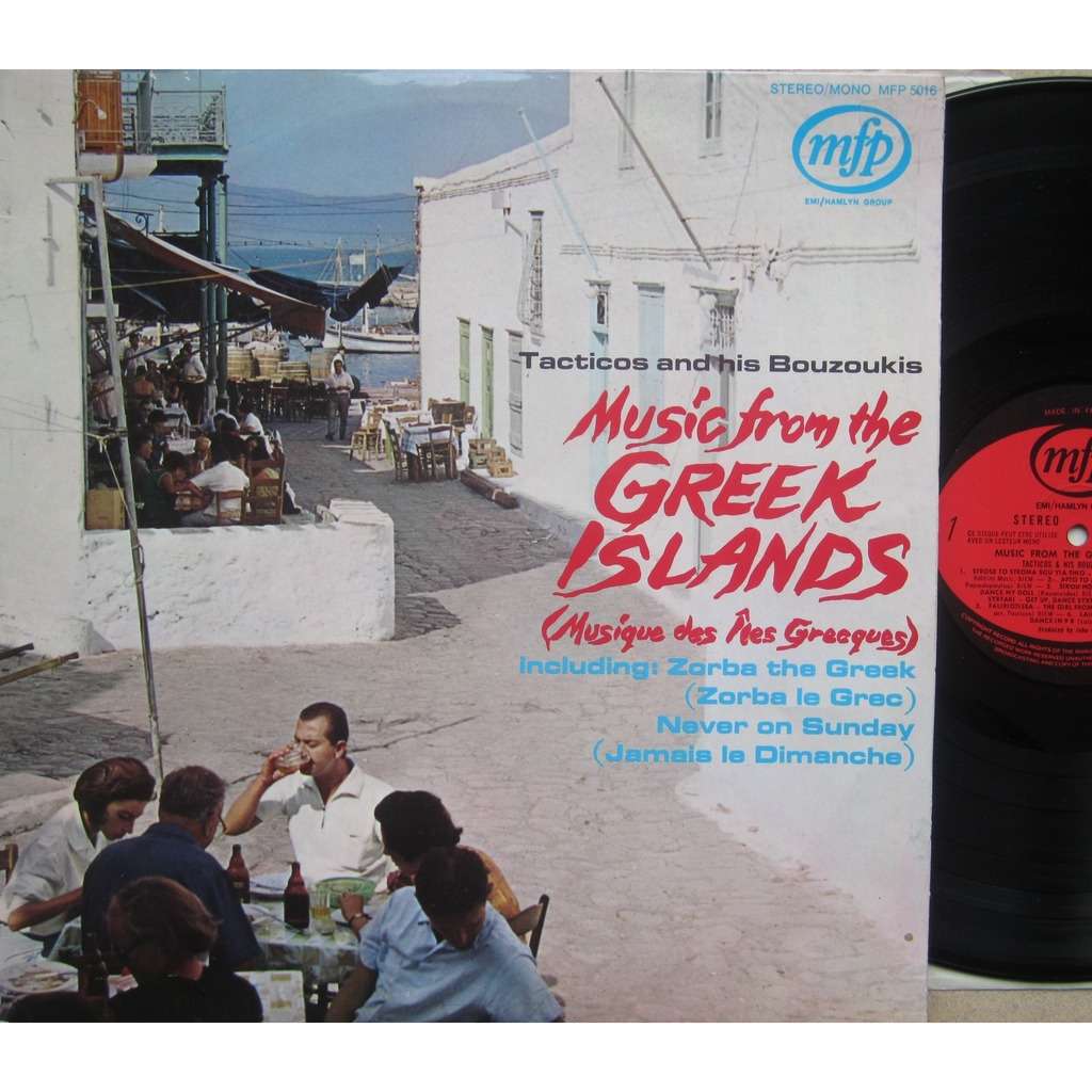 Music from the greek islands by Tacticos And His Bouzoukis, LP with