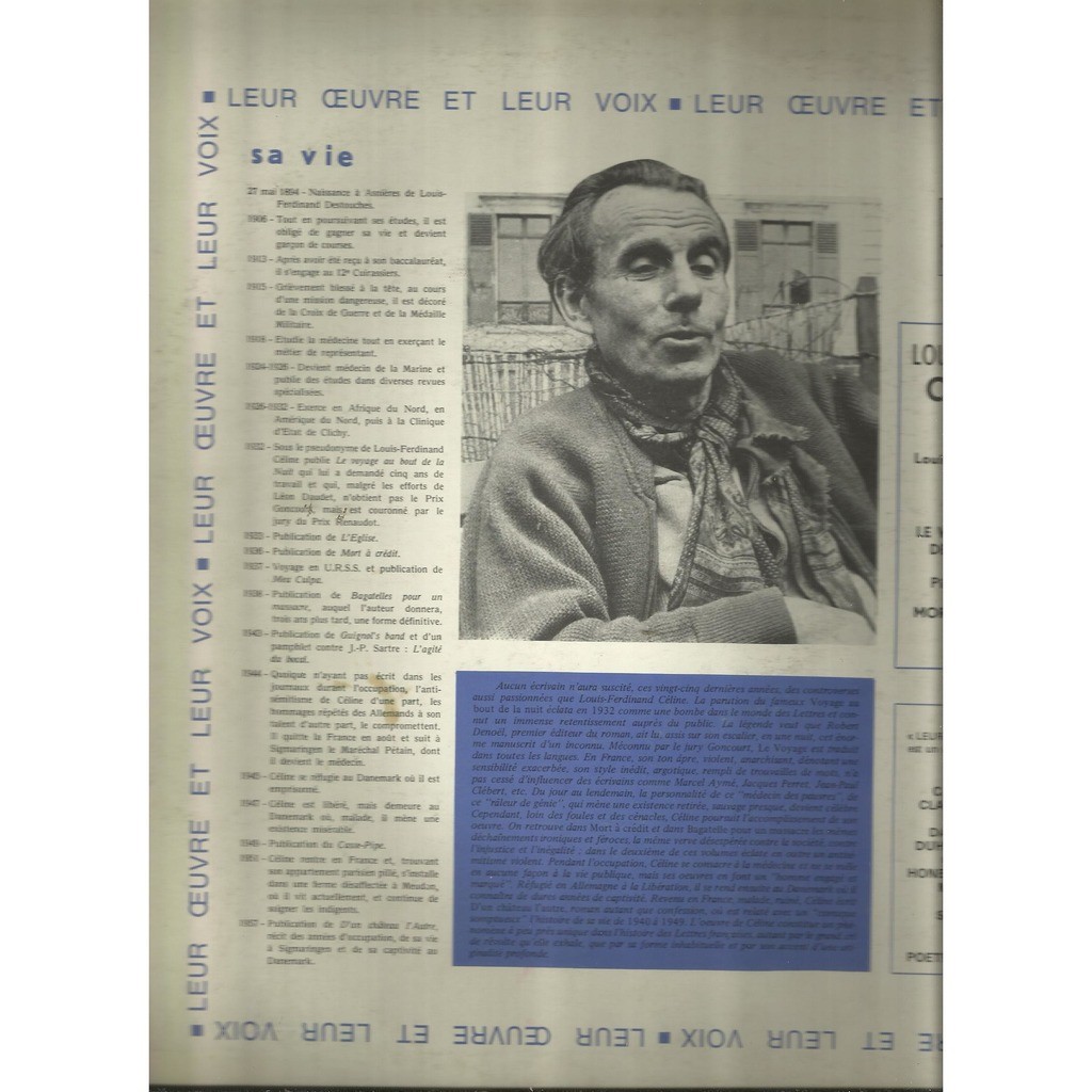  louis ferdinand celine  -  vous parle 