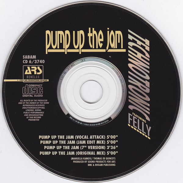 Pump up the jam (maxi 4track belgium 1989) de Technotronic
