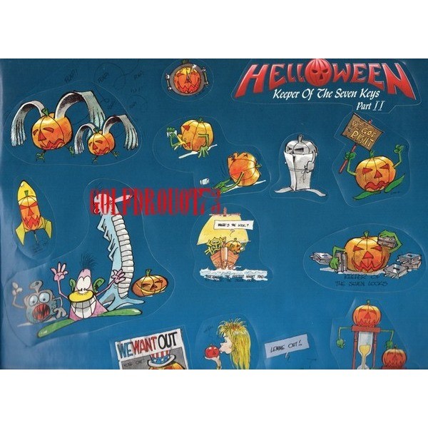 Keeper Of The Seven Keys Part 2 Picture Disc Complet Avec Encart Stickers By Helloween Lp With Golfdrouot73 Ref