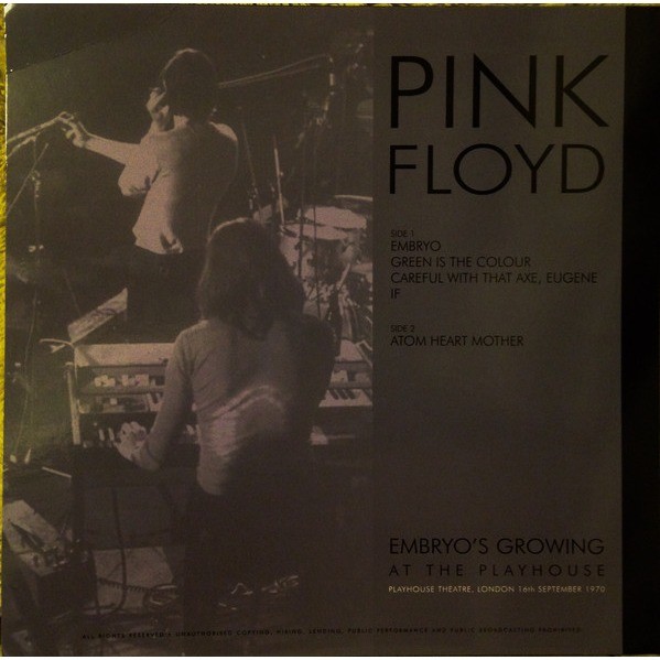 Pink Floyd embryo's growing at the playhouse