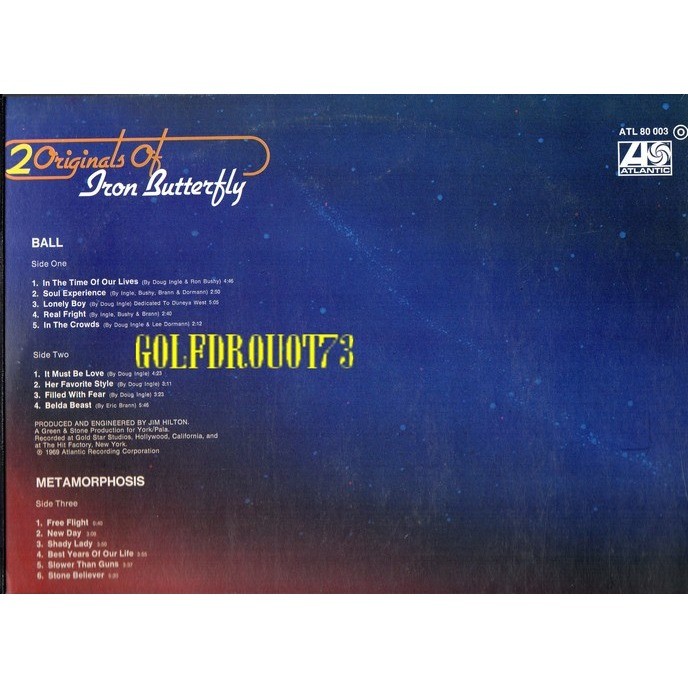 Ball .. metamorphosis .. .. 2 originals of iron butterfly de Iron