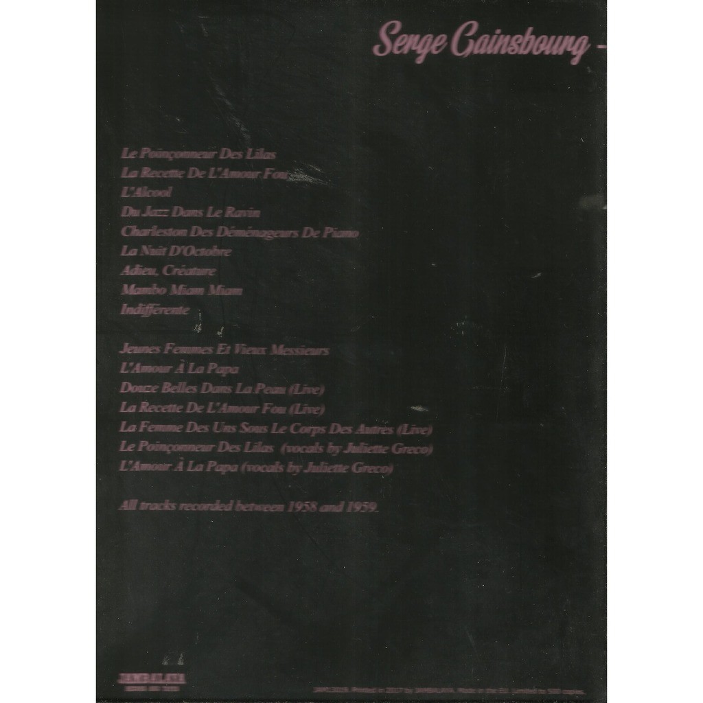  serge gainsbourg  -  indifferente 