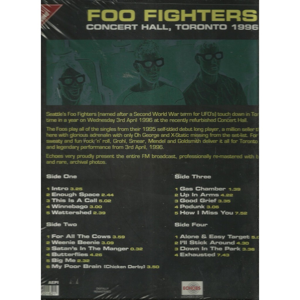 foo fighters  -  toronto 1996 