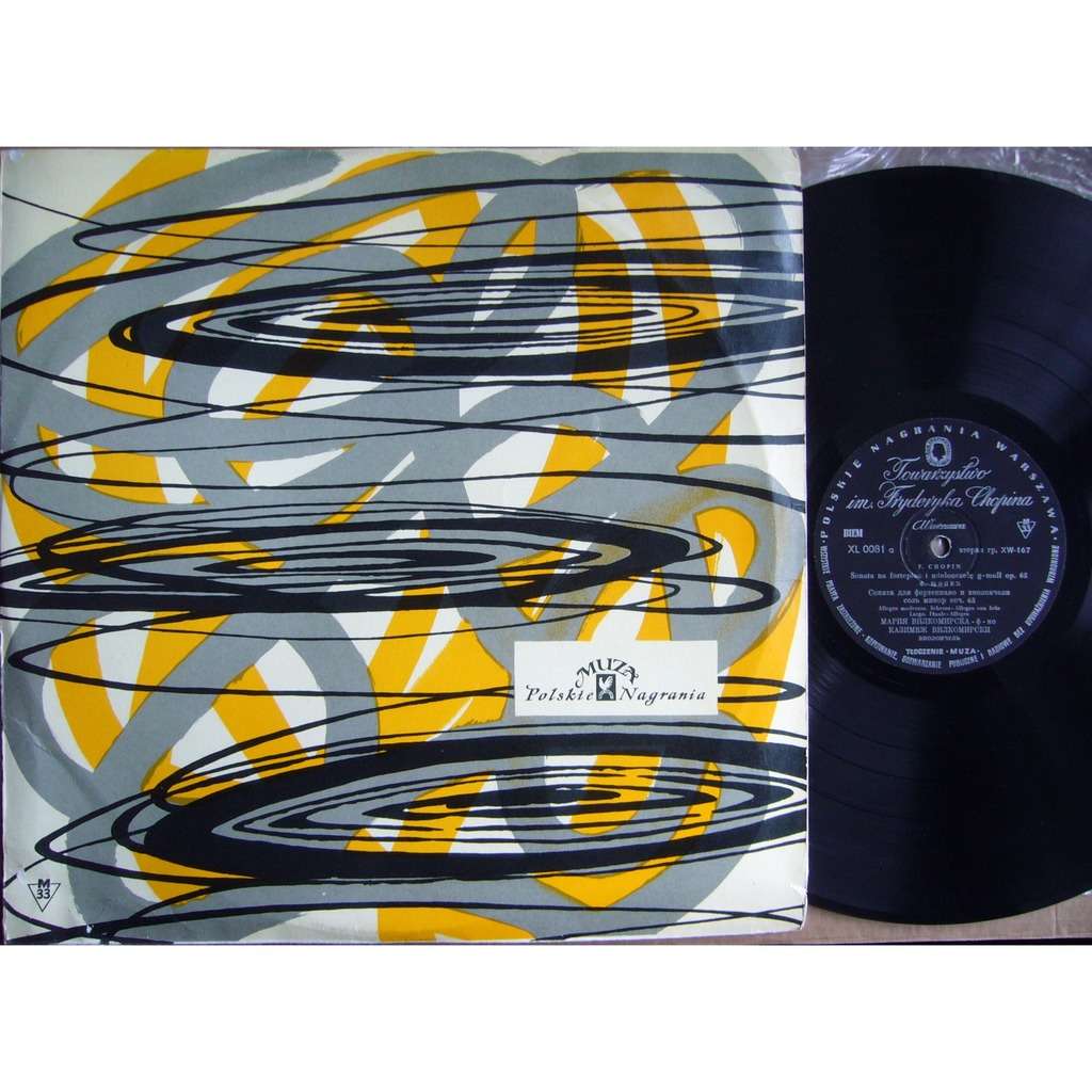 Chopin cello sonata piano sonata 1 muza 1st xl 0081 nm de Kazimierz