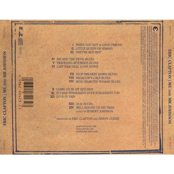 Me and mr.johnson by Eric Clapton, CD with kamchatka Ref119015028