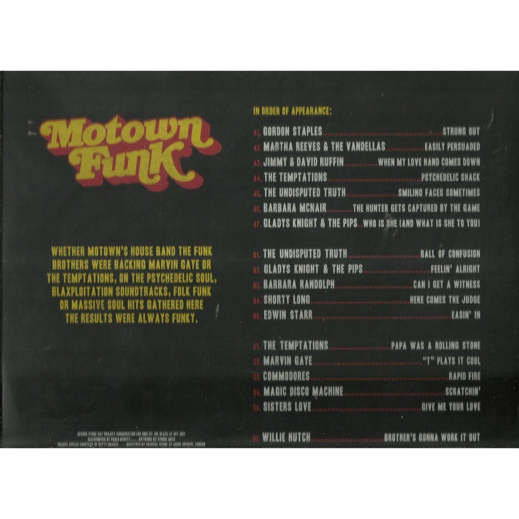  marvin gaye edwin starr temptations  -  motown funk 