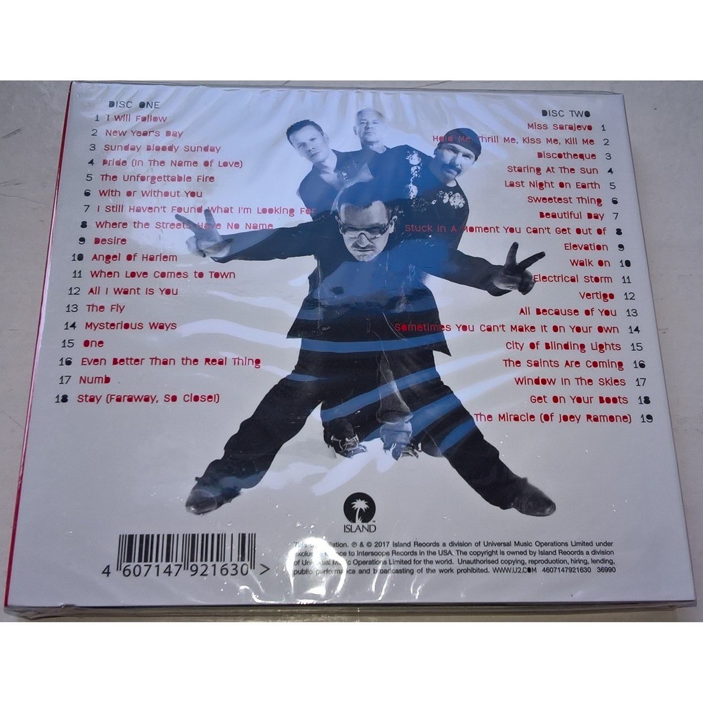 Greatest hits by U2, CD x 2 with techtone11 Ref119025029