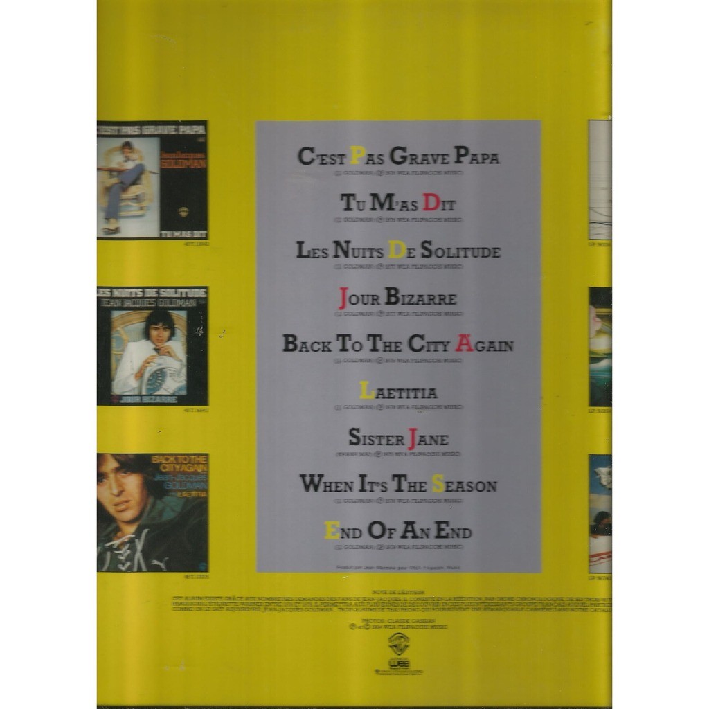  goldman jean-jacques - taï phong  -  les annees warner 