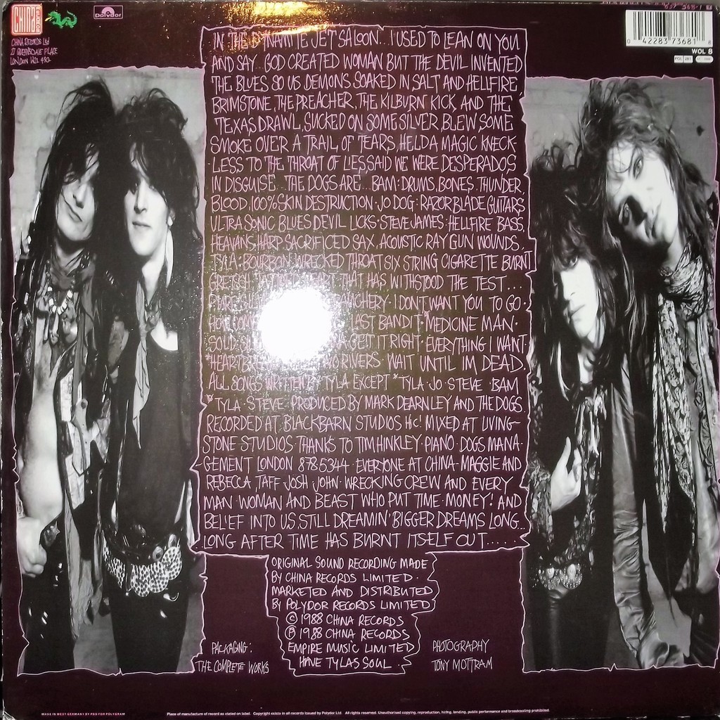 In the dynamite jet saloon - The Dogs D'Amour - ( LP ) - セラー