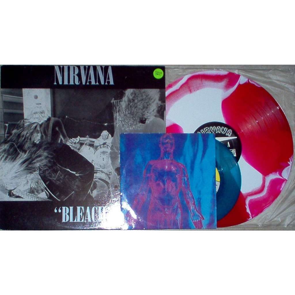 Nirvana Bleach vinyl Aqua Blue 1992 record limited edition 海外 即決-