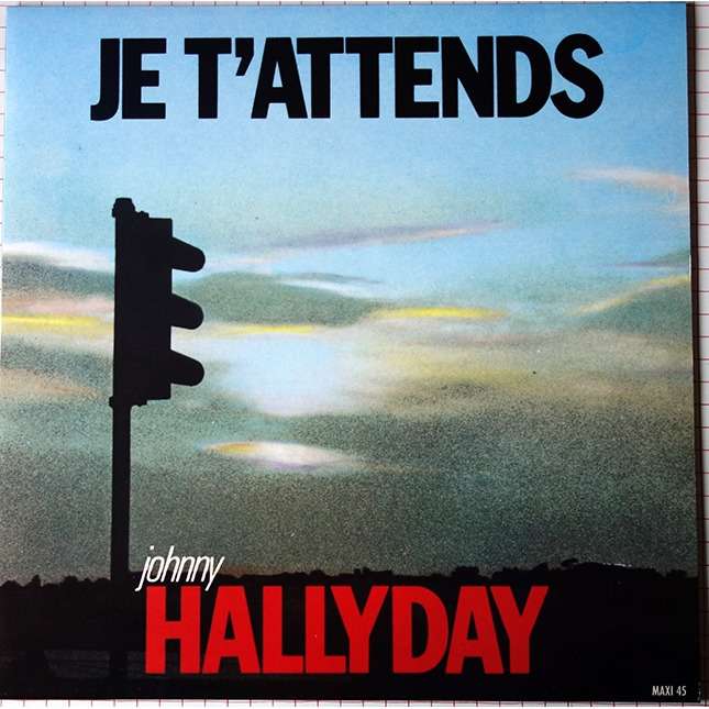 Je t'attends de Johnny Hallyday Maxi 45 Tours, Maxi 45T chez pinup