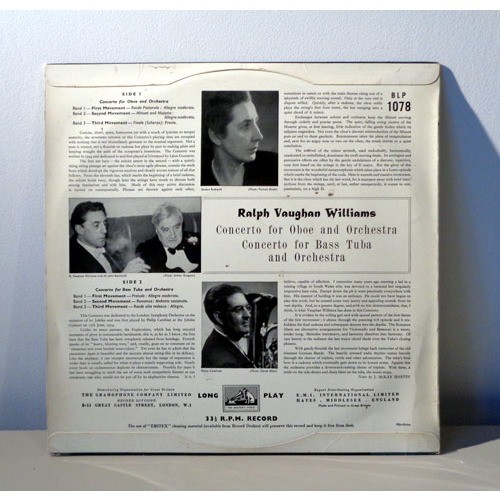 Vaughan williams oboe concerto & tuba concerto Evelyn Rothwell