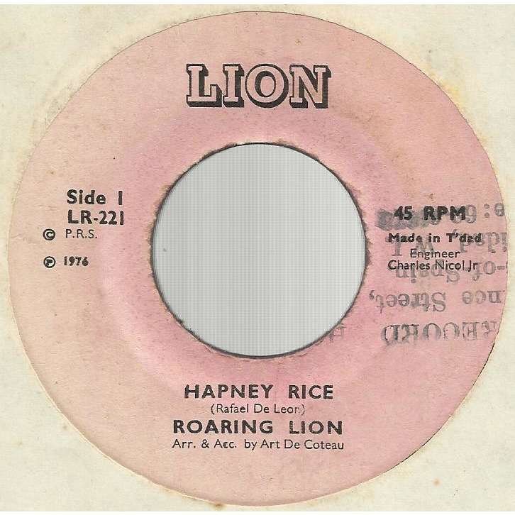ROARING LION hapney rice / i ain’t gonna so it no more