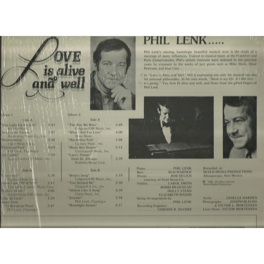  phil lenk  -  love is alive and well 