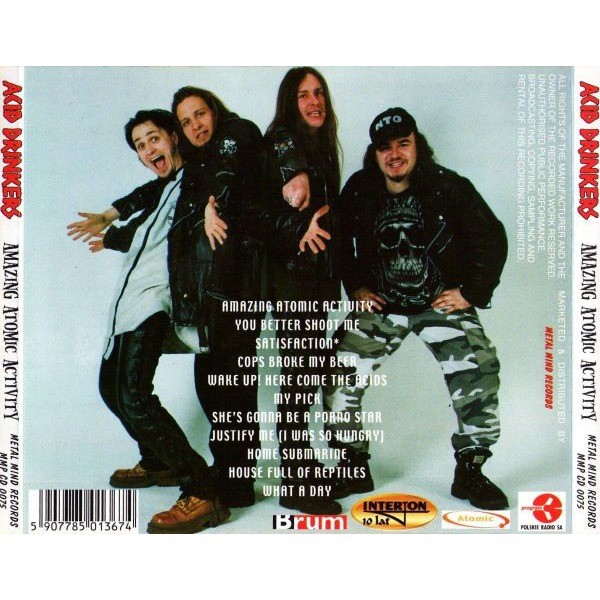  Acid Drinkers  -  amazing atomic activity (cd) 