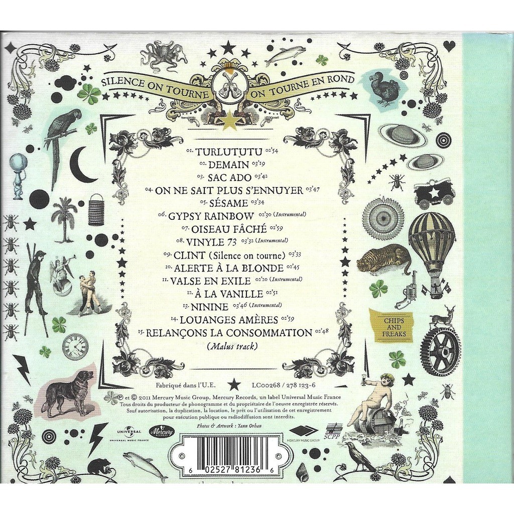 Silence on tourne, on tourne en rond de Dutronc Thomas, CD chez kawa84