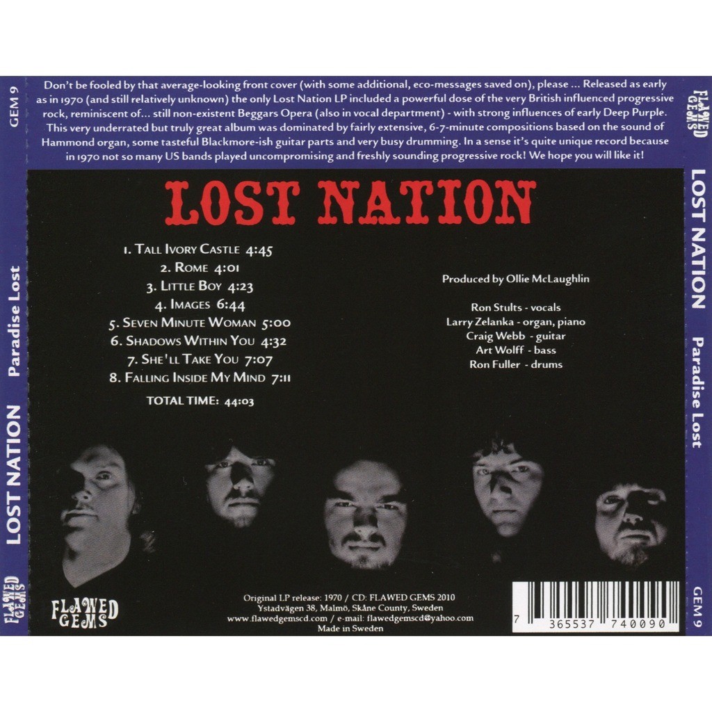 Paradise lost Lost Nation ( CD ) 売り手： solarfire Id119079233