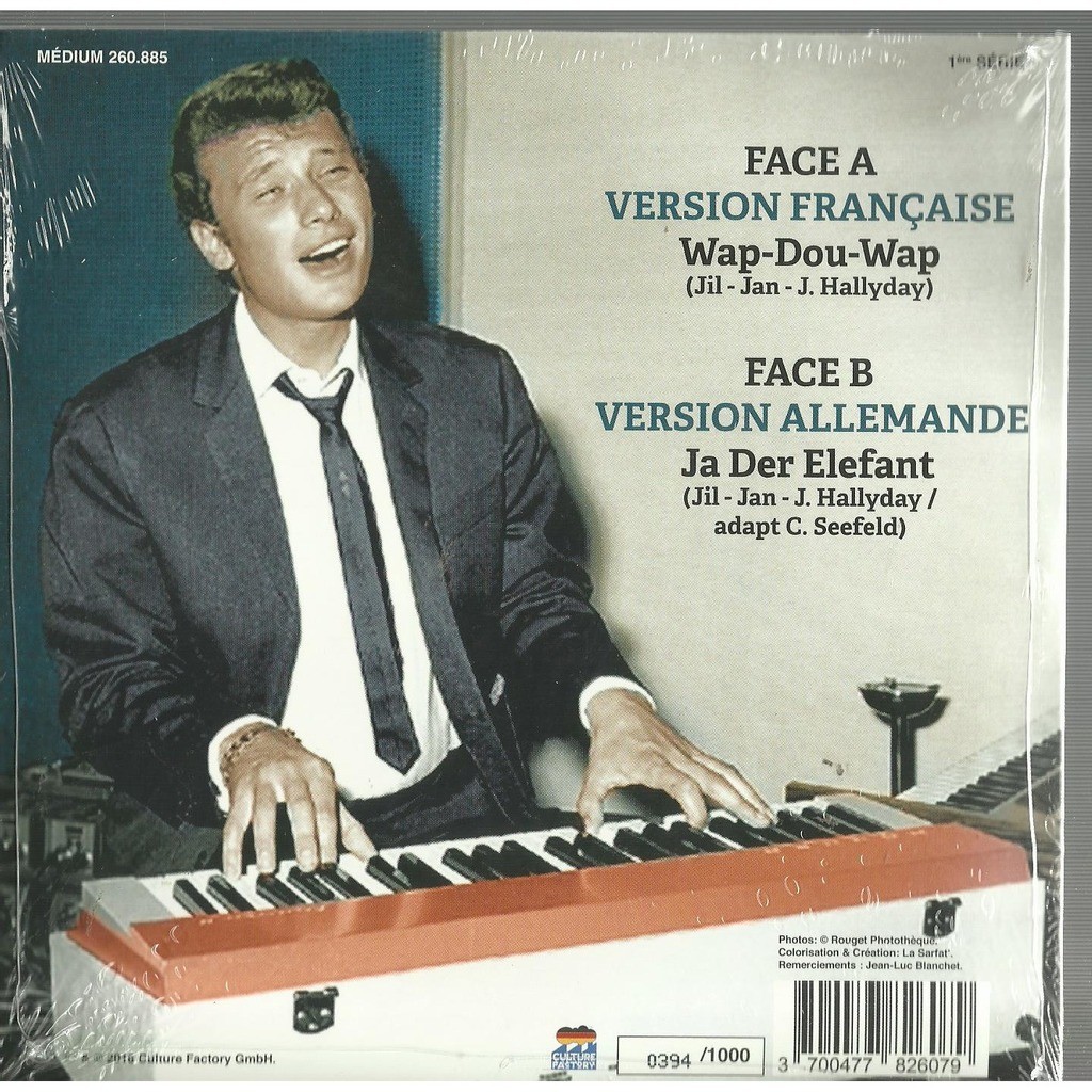  johnny hallyday  -  wap-dou-wap picturedisc 