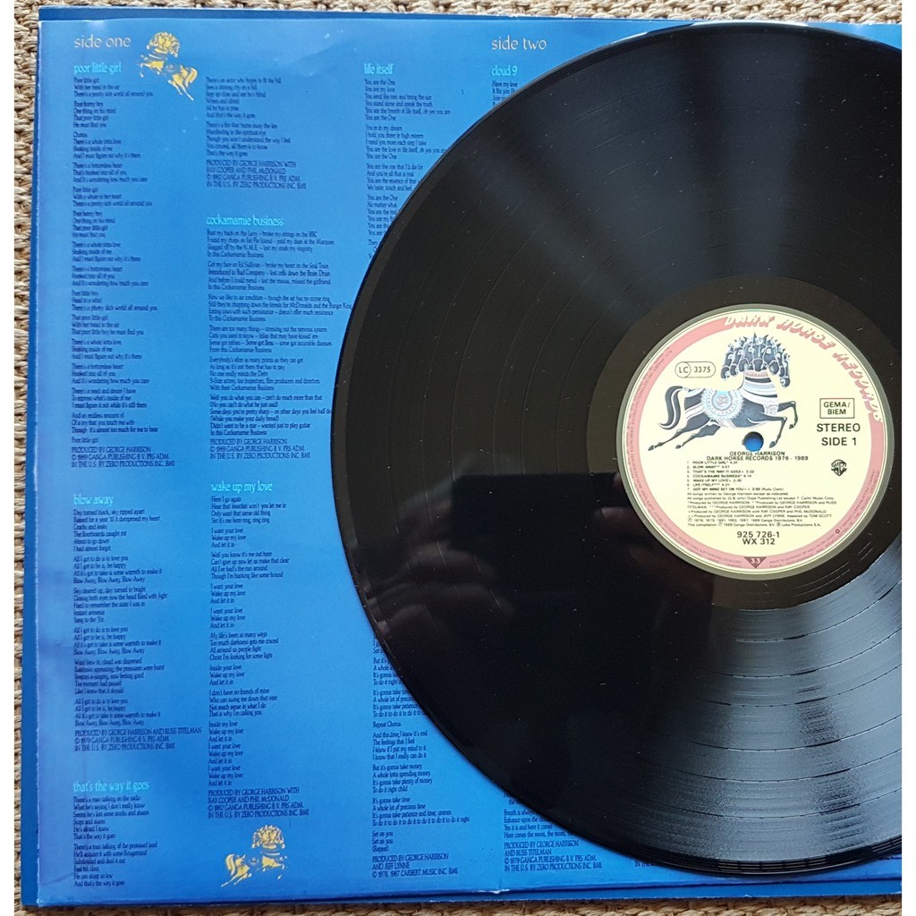 Best of dark horse 19761989 by Harrison ( Beatles ), LP with