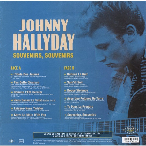 Johnny Hallyday Souvenirs, Souvenirs