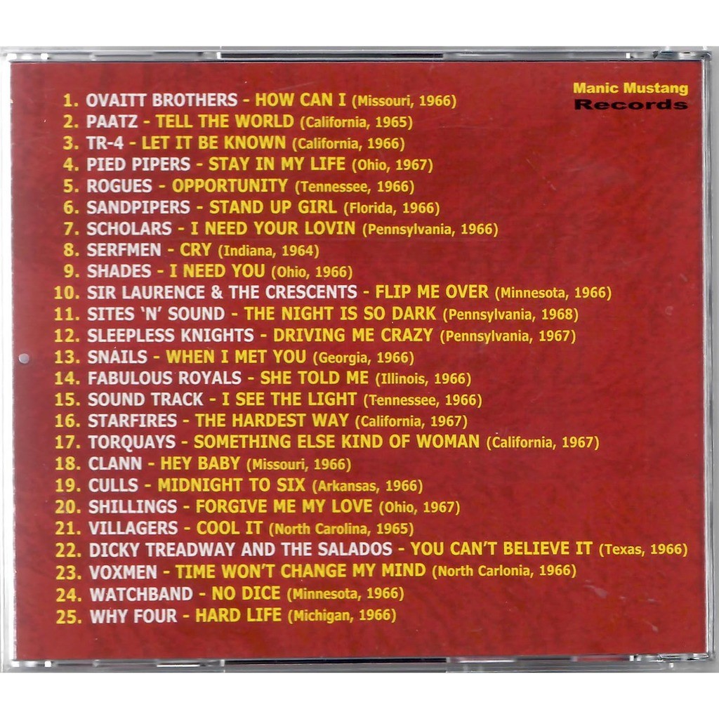  Various - Trip In Tyme  -  volume 1 - 25 time travelling us '60s garage tracks 