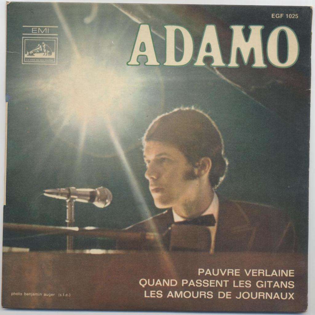 Pauvre Verlaine Quand Passent Les Gitans Les Amours De Journaux De Adamo Ep Chez Yvandimarco Ref 119136142 cd and lp