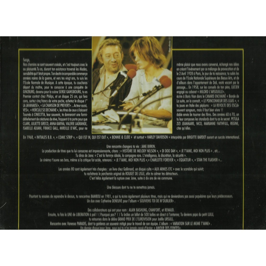  serge gainsbourg  -  ma vie 