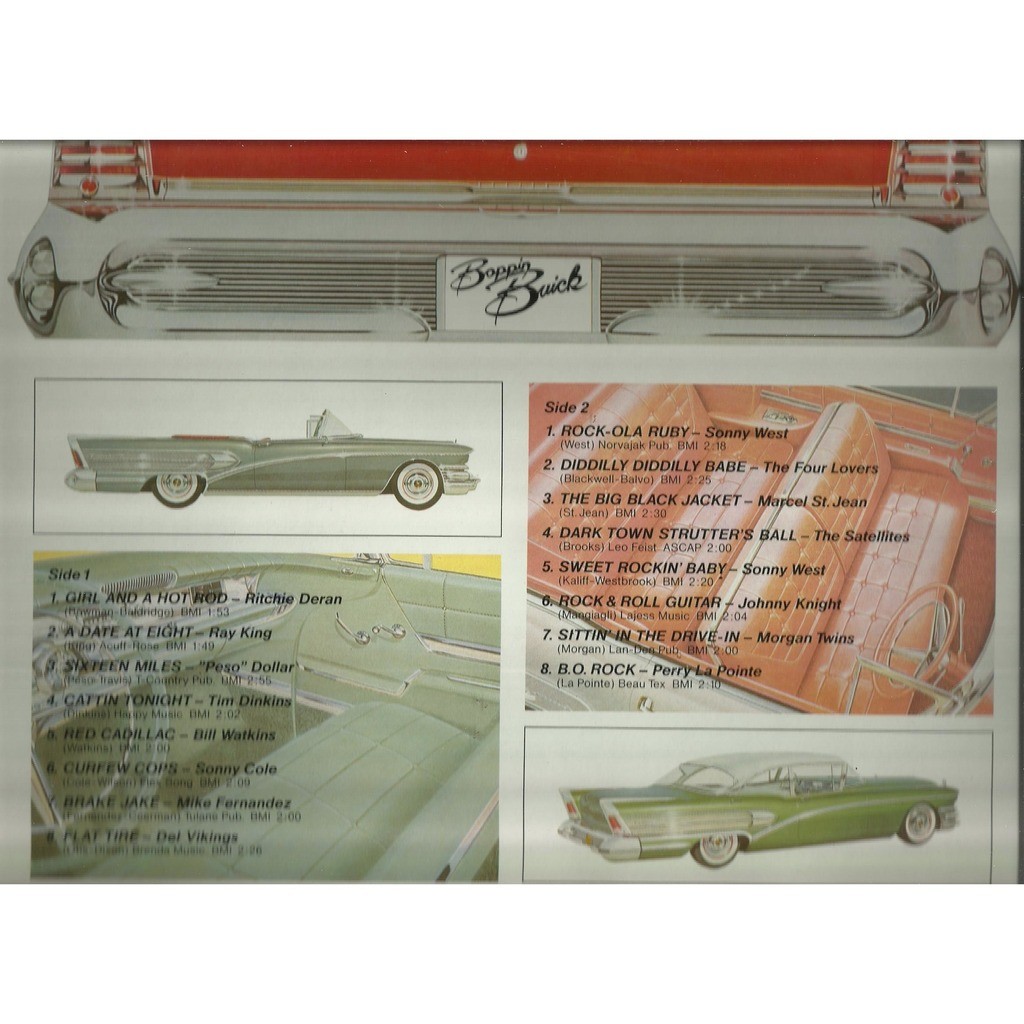  sonny west sonny cole del vikings ray king  -  boppin buick 